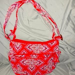 Red puff cloth crossbodypurse